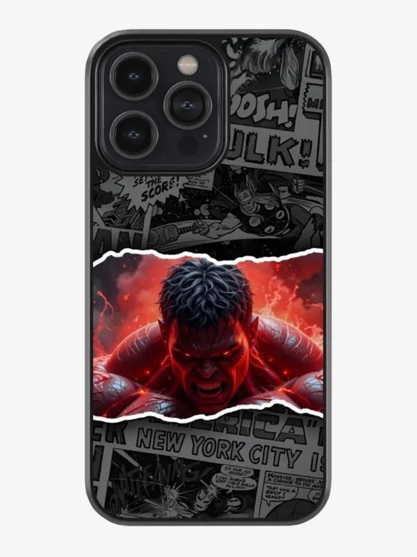 Red Hulk Glass Case